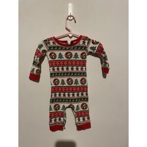 Bucees Christmas Bodysuit Pajama Size 3‎ Months Beaver Christmas Buc-ees